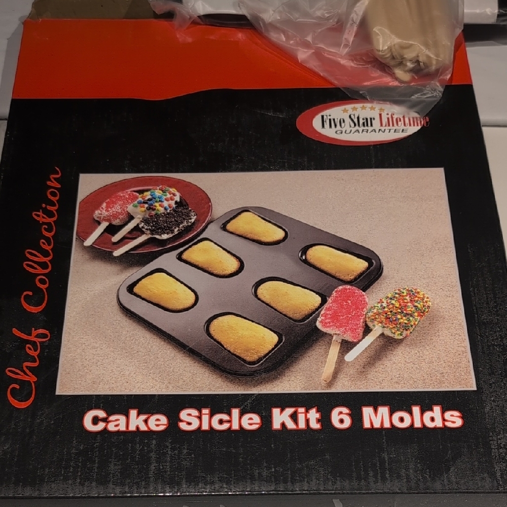 Five Star Chef Collection Cake Sicle Kit with 6 Molds